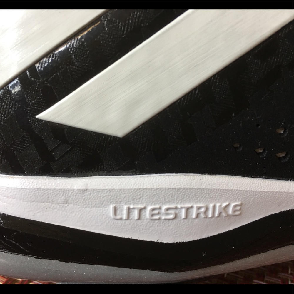 Adidas Power Alley 4 Black Baseball Cleats - Picture 8 of 8